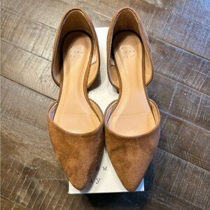 A New Day Women's Brown Pointed Flats